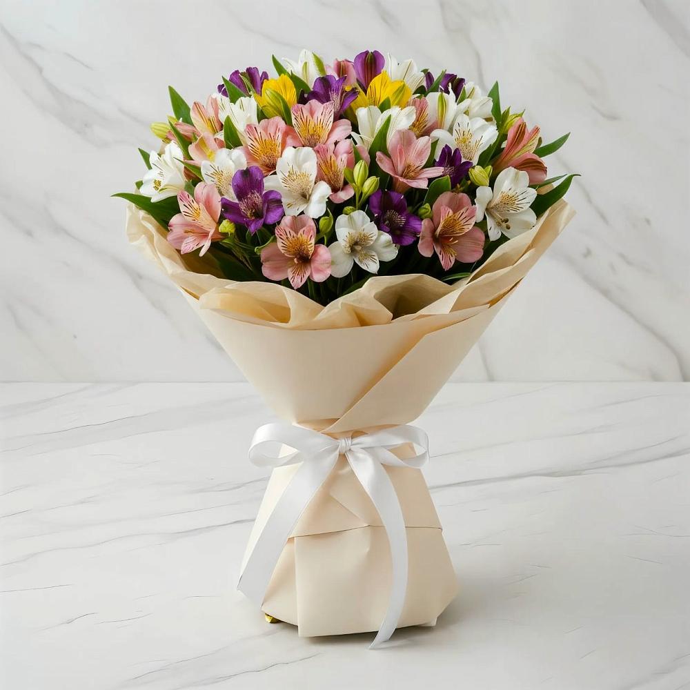 Букет цветов из: Альстромерии в Чограйском