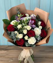 Букет цветов из:  Розы и Альстромерии в Чограйском