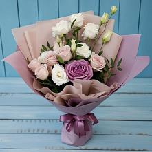 Букет цветов из:  Розы и Лизиантусы в Чограйском