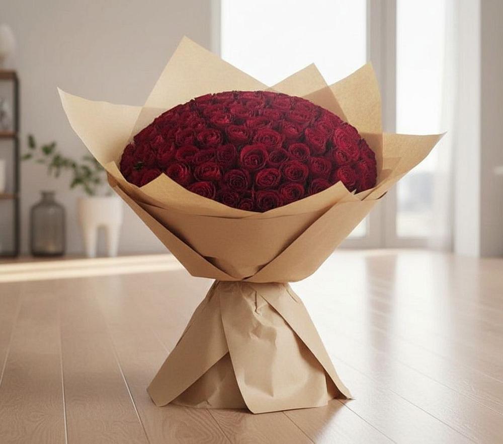 Букет 101 Красная роза в Чограйском