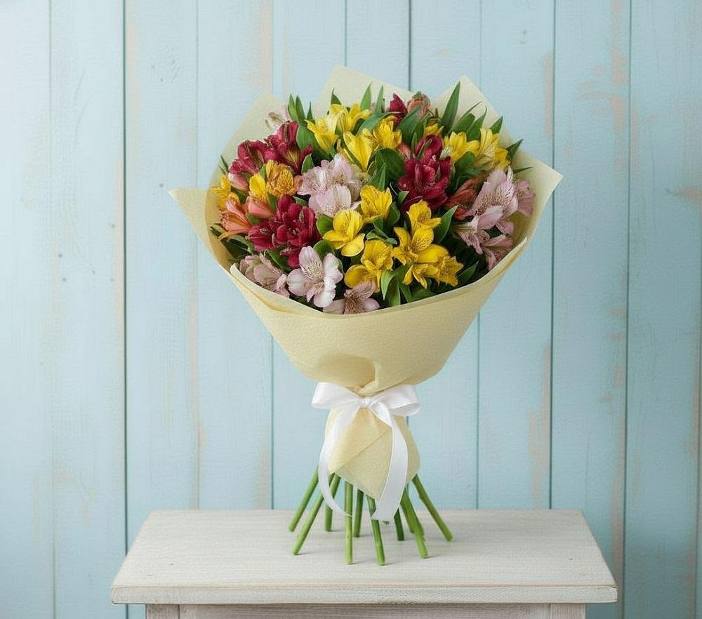 Букет цветов из: Альстромерии в Чограйском