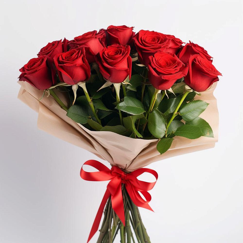 Букет 11 Красных роз Эдлесс Лав в Чограйском
