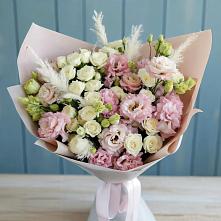 Букет цветов из:  Альстромерии и Розы в Чограйском